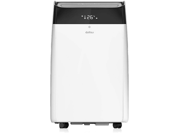 Aire acondicionado portátil - Daitsu APD-12FCX, 3009 fg/h, Velocidad de Ventilador Ajustable, 390 m³, 51 dB (A), Blanco y Negro