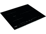 Placa inducción - Whirlpool WB B3760 BF, Inducción, 3 zonas, 9 niveles, Eléctrica, Biselado frontal, Negro