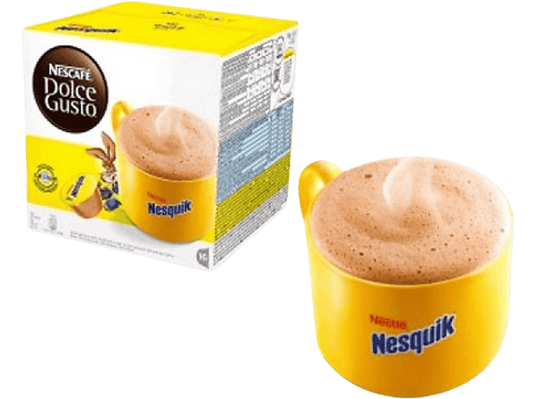 Cápsulas monodosis - Nescafé Dolce Gusto Nesquik 12135855CAIXA, Sabor chocolate, 3x16 Cápsulas, Amarillo