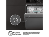 Lavavajillas - Hisense HS663A90XUK, 16 servicios, 8 programas, 60 cm, Tecnología Inverter, Secado Extra, Tercera Bandeja, Acero inoxidable