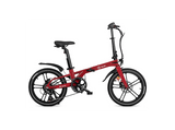 Bicicleta urbana - Youin Marbella, 250 W, 25 km/h, 40 km, 7 Velocidades, Pantalla LCD Multifunción, Rojo