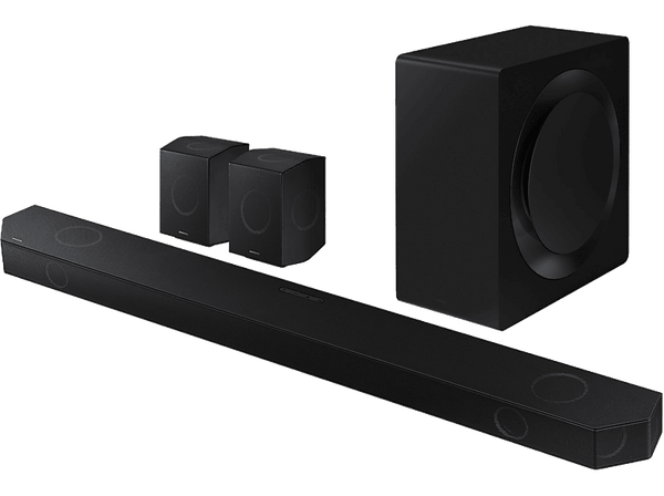 Barra de sonido - Samsung HW-Q990D/ZF, Bluetooth, 656 W, Dolby Atmos inalámbrico, 11.1.4 canales, WiFi, Graphite Black