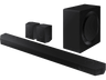 Barra de sonido - Samsung HW-Q990D/ZF, Bluetooth, 656 W, Dolby Atmos inalámbrico, 11.1.4 canales, WiFi, Graphite Black