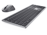 Pack Teclado + Ratón - Dell Premier KM7321W, Inalámbrico, Bluetooth, USB, Teclas dedicadas y programables, Gris y negro