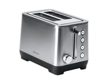 Tostadora - Cecotec BigToast Double, 1000 W, Temporizador, 6 Niveles, Función descongelación, Inox
