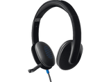 Auriculares - Logitech Headset H540, Diadema, Con cable, USB, Ecualizador incorporado, Micrófono con supresión de ruido, Botones multimedia, Negro