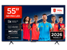 TV QD-Mini LED 55" - TCL 55P8L, UHD 4K, TCL AiPQ Processor, Smart TV, DVB-T2, Dolby Vision·Atmos, 144Hz, Google TV, Negro