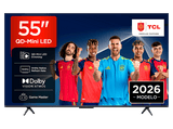 TV QD-Mini LED 55 - TCL 55P8L, UHD 4K, TCL AiPQ Processor, Smart TV, DVB-T2, Dolby Vision·Atmos, 144Hz, Google TV, Negro