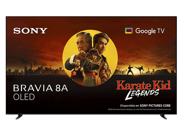 TV OLED 65" - Sony BRAVIA 8A, 4K UHD HDR, Google Smart TV, Gaming PS5, IMAX Enhanced, Dolby Atmos/Vision, Chromecast, Apple Airplay, 120Hz, 65XR8A