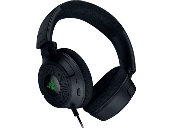 Auriculares gaming - Razer Kraken V4 X, Circumaurales, Cable 200 cm, Tecnología Razer Chroma™ RGB, Cancelación de Ruido, Negro