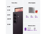 Móvil - Samsung Galaxy Z Fold8 Ultra, Violeta Nocturno, 256GB, 12GB RAM, 8 Dynamic AMOLED 2X, Qualcomm Snapdragon 8 Elite Gen 5, 5000 mAh, Android 17