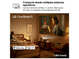 Proyector - LG PU615U, 3840 x 2160 píxeles, 20.000 h, UHD 4K, Plateado