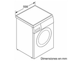 Lavadora carga frontal - Balay 3TS384BT, 8 kg, 1400rpm, 15 programas, AquaControl Plus, Motor ExtraSilencio,  Blanco