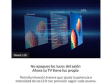 TV LED 55 - Haier K80 Series H55K800UX, Smart TV (Google TV), HDR 4K, Direct LED, Dolby Audio y Dolby Vision, Sin marcos, Negro