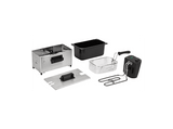 Freidora - Jata JEFR1678, 2000 W, 3L, Termostato Regulable, Sistema Cool Zone Antimezcla de Sabores, Acero inoxidable