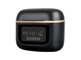 Auriculares True Wireless - PEAQ PTW-5000-RW, 32h Autonomía, Cancelación de Ruido, Bluetooth, Negro