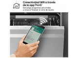 Lavavajillas - LG DF375HVS, 14 servicios, 10 programas, 60 cm, LED táctil, Tercera bandeja, TrueSteam™, QuadWash™, Inox antihuellas