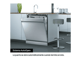 Lavavajillas - Samsung DW60R7050FS/EC, 14 servicios, 8 programas, 59.8 cm, AquaStop, Configuración Flexible, Inox