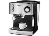 Cafetera express - Ufesa CE7240, 20 bar, 850 W, 1.6 L, Manual, Función calienta tazas, Plata y Negro