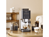 Cafetera superautomática - Krups Coffee Crush, Café en grano y molido, 15 bares, 4 recetas de café, Táctil, Compacta, 5 niveles de molienda, Inox