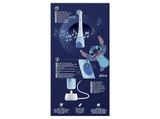 Cepillo eléctrico - Oral-B iO Kids Disney Stitch, 1 cabezal de recambio, Temporizador con música, Para Niños de +6 Años