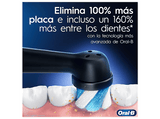 Cepillo eléctrico - Oral-B iO 5S, Pack Doble, 2 Cabezales, Con App, Con estuche de viaje, Blanco y Negro,