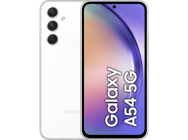 Móvil - Samsung Galaxy A54 5G, White, 256 GB, 8 GB RAM, 6.4" Full HD+, Exynos 1380, 5000 mAh, Android