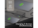 Powerbank - CellularLine PowerView IQ, 10000 mAh, 45 W, 72 horas, USB C, USB A, Negro