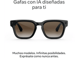 Gafas IA - Meta Fury, Negro clásico, Lentes en marrón degradado, Gafas con IA y cámara, Unisex