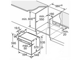 Horno a vapor - Balay 3HA4741X3, Multifunción, Pirolítico, 71 l, Aire Caliente 3D Profesional, Vapor Plus, 60 cm, Inox