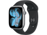 Apple Watch Series 11 (2025), GPS, 46 mm, Caja de aluminio Gris espacial, Correa deportiva Negra, M/L, Calidad del sueño, 24h Autonomía
