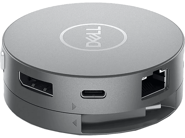 Hub - Dell DA310, 2x USB-A, 1x USB-C, 1x HDMI, 1x DisplayPort, 1x VGA, 1x RJ-45, Plateado