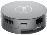 Hub - Dell DA310, 2x USB-A, 1x USB-C, 1x HDMI, 1x DisplayPort, 1x VGA, 1x RJ-45, Plateado