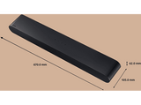 Barra de sonido - Samsung HW-S60D/ZD, Bluetooth, Modo mejora de voz, Dolby Atmos inalámbrico, Negro
