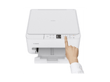 Impresora multifunción tinta - Canon PIXMA TS6550i, WiFi, Pantalla OLED de 1.42, Doble Cara, Blanco