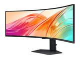 Monitor - Samsung VIEWFINITTY S9 LS49F950UAUXEN, 49  DQHD, 120 Hz, 5 ms, VA (Alineación Vertical), Curvo, Altura ajustable, Negro
