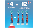 Recambio para cepillo dental - Oral-B Pro Kids 3+, Cabezales de recambio de Marvel Spiderman, +3 años, Pack de 6 unidades