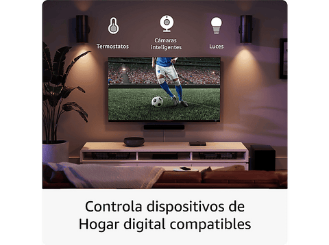 Reproductor multimedia - Amazon Fire TV Stick 4K Plus 2025, Mando voz Alexa, UHD 4K, 8 GB, Quad Core, Wi-Fi 6, Dolby Vision, Dolby Atmos y HDR10+
