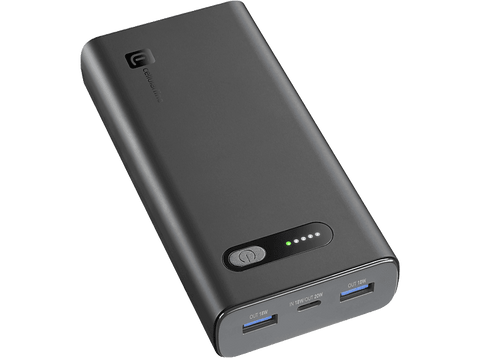 Powerbank - CellularLine FAST, 20000 mAh, 20W, USB-C, Carga rápida, Negro