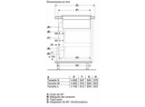 Placa inducción con extractor integrado - Bosch PVQ731H26E, Serie 6, 4  Zonas, 2 zonas Flex, 9, Función CombiInducción, PerfectFry Plus, 70 cm, Negro
