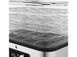 Deshidratador de alimentos - WMF KITCHENminis Snack to go, 250W, Ajuste de temperatura, 5 Estantes,Temporadizador programable, LCD, Acero Inox.