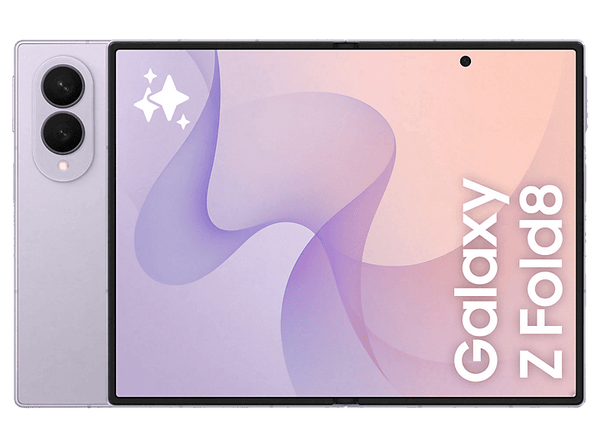 Móvil - Samsung Galaxy Z Fold8, Lavanda, 1 TB, 16 GB RAM, 7.6" Dynamic AMOLED 2X, Qualcomm Snapdragon 8 Elite Gen 5, 4800 mAh, Android 17