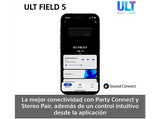Altavoz inalámbrico - Sony ULT FIELD 5 (SRSULT50W), Bluetooth portátil, ULT POWER SOUND, 25 h, IP67, Resistente al agua, Correa, Con luces, Blanco
