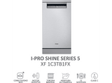 Lavavajillas - Haier I-Pro Shine Series 5 XF1C3TB1FX, 11 servicios, 8 programas, 45 cm, Motor Inverter, Wi-Fi, Inox