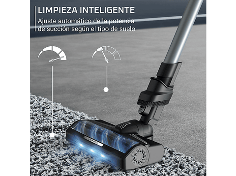 Aspirador escoba - Rowenta X-Force Flex 10.80, Potencia succión 120 AW, 300 W, 60 min autonomía, Cepillo multisuperficie, Limpieza inteligente, Verde