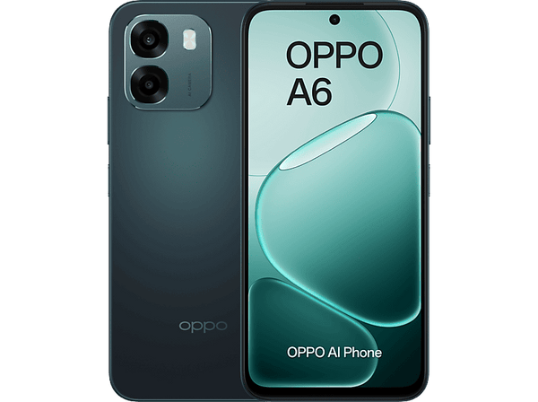Móvil - OPPO Bundle A6 4G, Sapphire Black, 256 GB, 6 GB RAM, 6.75" LCD, Qualcomm Snapdragon®685 (6nm), 6.500mAh, Incluye Cargador 45W y Auriculares