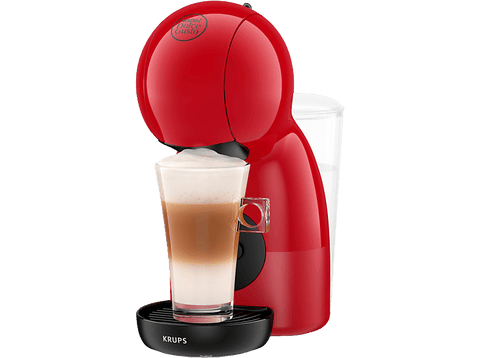 Cafetera de cápsulas - Nescafé Dolce Gusto Krups Piccolo XS KP1A35AS, 1600 W, 15 bar, 0.8 L, Calentamiento en 30 s, Bebidas calientes y frías, Rojo