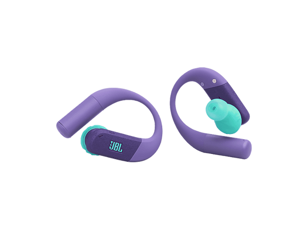 Auriculares deportivos - JBL Endurance Peak 4, Intraurales, Bluetooth, 48h Autonomía, 6 Micrófonos, Cancelación de Ruido Adaptativa, Morado