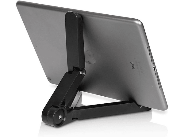 Soporte tablet - Mobilis Portable Fold-up Stand Universal, Plegable, Negro