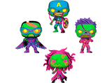 Figura Funko Pop! - Marvel What If...?: Zombie Capitán America, Iron Man, Falcon, Bruja Escarlata, Vinilo, 10 cm